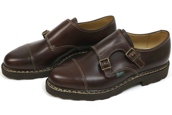 楽天市場】パラブーツ ダブルモンク ウィリアム カフェ Paraboot 