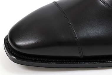 ペルフェット６アイレット・ストレートチップブラック（PerfettoCRPF1023BLACK）