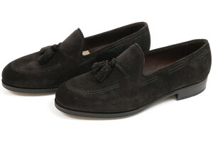 【ポイント10倍+5倍】TLB タッセルローファー ランカスター カストリーノ ダークブラウンスエード TLB 546 LANCASTER CASTORINO DARKBROWN SUEDE