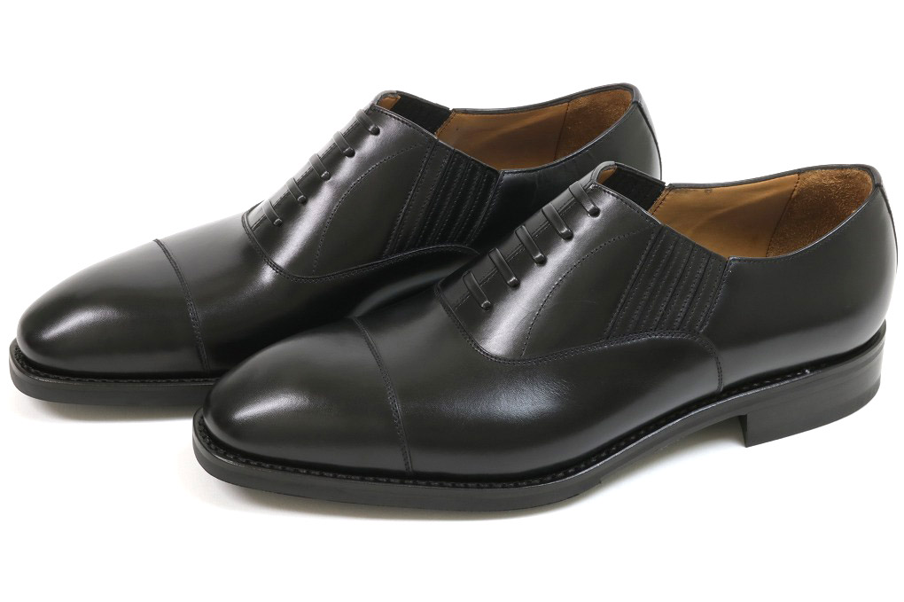 ビジネスシューズ 革靴 ヤンコ ストレートチップ ブラック - ビジネス 