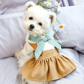 【30％OFF SALE】ペットウェア 犬服 猫服 ペット服 ドッグウェア 爽やか 春 夏 秋 冬 トップス ワンピース ワン 犬 猫 愛犬 愛猫 ドッグ キャット ペット ペット用品 フリル リボン レース かわいい お散歩 お出かけ CR&W