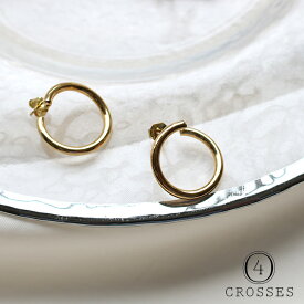 【40%OFF】【返品不可】4 Crosses フォークロッシーズ　サークルピアス Solenn Earrings フープピアス ギフト ゴールドアクセサリー【ゆうパケット】