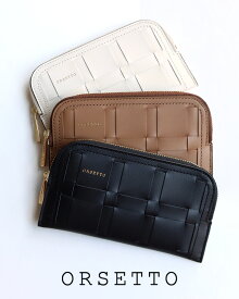 【12000円以上12%OFFクーポン】オルセット 財布 ORSETTO RETE フラグメントケース 財布 本革財布 薄型財布 レザー ミニ長財布 小さめ 本革 財布 コインケース マルチケース 正規品 25AW CRBA
