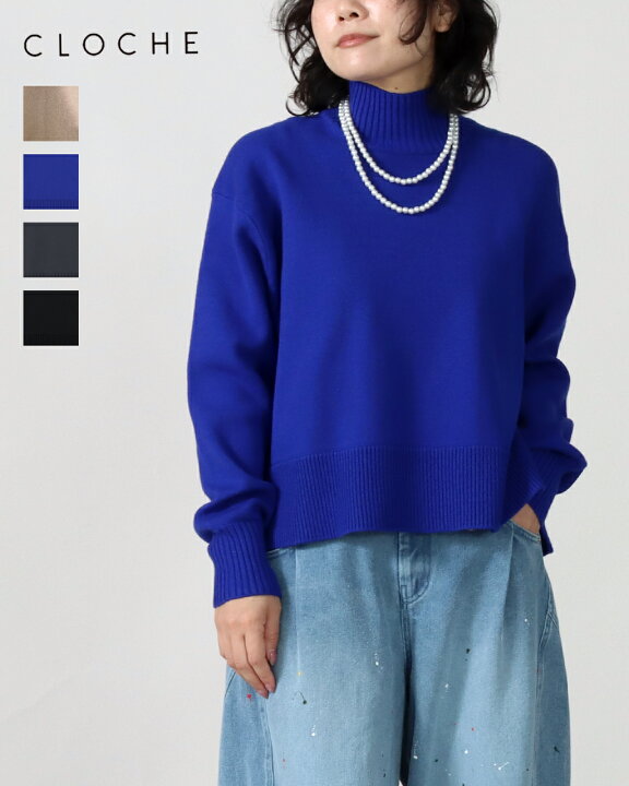 楽天市場】【26AW先行予約】CLOCHE クロッシェ タートルニットトップス 