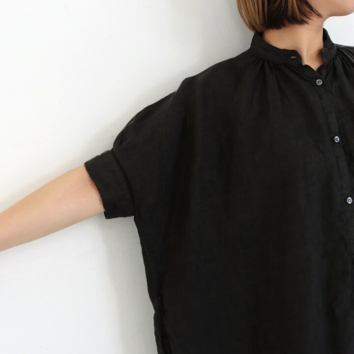 楽天市場】【25SS先行予約】Honnete オネット リネン ノーカラー 