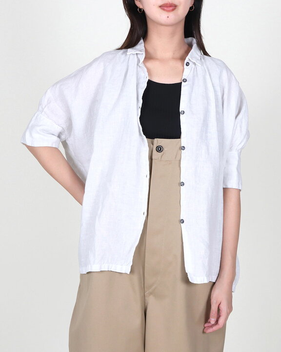 楽天市場】【30%OFF アフターSALE】Honnete オネット リネンギャザー 