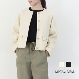 【LINE10%OFFクーポン】【50%OFF】【返品不可】MICA&DEAL マイカアンドディール ツイードショートジャケット ライトアウター スプリングジャケット 春 入園式 入学式 卒業式 卒園式 mica&deal(マイカアンドディール)