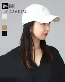 【12000円以上12%OFFクーポン】【10%off アフターSALE】MICA&DEAL マイカアンドディール NEW ERA コラボレーション エンブロイダリー CAP ロゴ キャップ 日よけ UV対策 コラボ ニューエラ キャップ レディース 公式 正規品 25SS 新型 AWCO