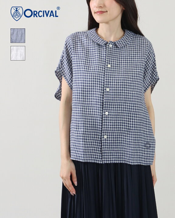 楽天市場】【SALE/20%off】ORCIVAL リネン スリーブレスシャツ 