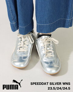 �y1�_10% 2�_15%off�N�[�|���zPUMA �v�[�} �X�j�[�J�[ ���f�B�[�X SPEEDCAT SILVER WNS �X�s�[�h�L���b�g �V���o�[ �E�B�����Y 406881 �x�[�V�b�N 26SS �y���������z