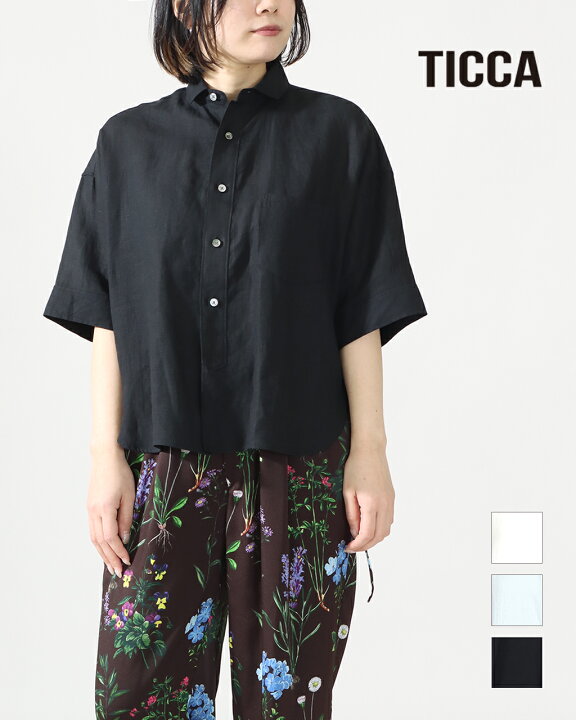 楽天市場】【まとめて10%off対象】TICCA ティッカ リネン 半袖 シャツ 