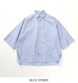 ＼7/10限定！エントリーでP10倍+1500円offクーポン／【20%OFF ファッションザセール】TICCA コート ティッカ スクエア 半袖 ダブルカフシャツ TBES-014 スクエアビッグシャツ コットン シャツ ストライプ 無地 ゆったり ワイド 正規品 25SS新作