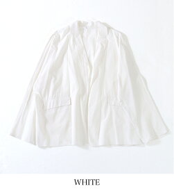 【26SS先行予約】TICCA ティッカ シャツジャケット レディース 春夏 コットン100% 綿100% TBFS_016 アウター 羽織り 一枚仕立て 体型馴染む 体型カバー 上質 高品質 シンプル 洗練 上品 無地 ストライプ 上品 光沢感 華やか