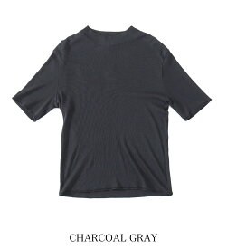【6H限定さらに5%OFFクーポン】TICCA ティッカ コットンシルクハイネック 半袖 Tシャツ レディース TBFS_184 春夏 上質 綿シルク 絹 イージーケア 手洗い可能 ストレッチ ハイネック コンパクト 長め袖 五分袖 きれいめ 上品 ゆうパケット