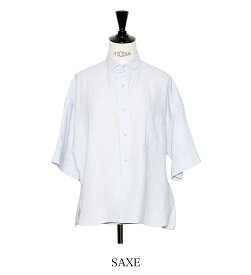 【26SS先行予約】TICCA ティッカ リネン 半袖 シャツ TBFS-404 スクエア ビッグシャツ プルオーバー レディース 日本製 リネン100% 麻 無地 洗える 涼しい 体型カバー ゆったり 新色