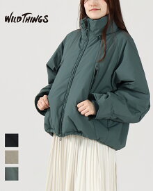 【26AW先行予約】WILD THINGS ワイルドシングス ハッピージャケット レディース 26AW 新作 HAPPY JACKET 中綿ジャケット アウター 防寒 暖かい 軽い 軽量 保温 断熱 30代 40代 50代 大人カジュアル ミリタリー 撥水 正規品