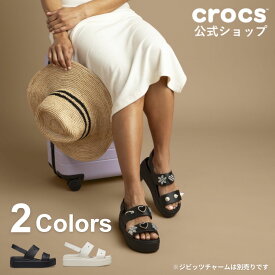 【クロックス公式】ブルックリン フォーユー Brooklyn 4U / crocs レディース サンダル 夏 旅行 厚底 海 ビーチ| クロックス 歩きやすい 履き心地 おしゃれ 可愛い かわいい スポーツサンダル おとな 疲れにくい ストラップ ボリューム感 盛れる スポサン ベルト パデット