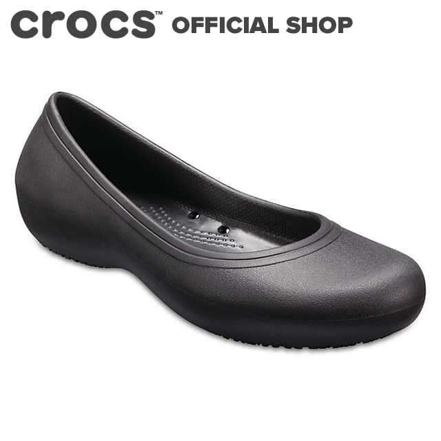 ＼ポイント20倍／アット ワーク フラット ウィメン Crocs At Work Flat   crocs ワークシューズ 業務用 パンプス フラットシューズ レディース