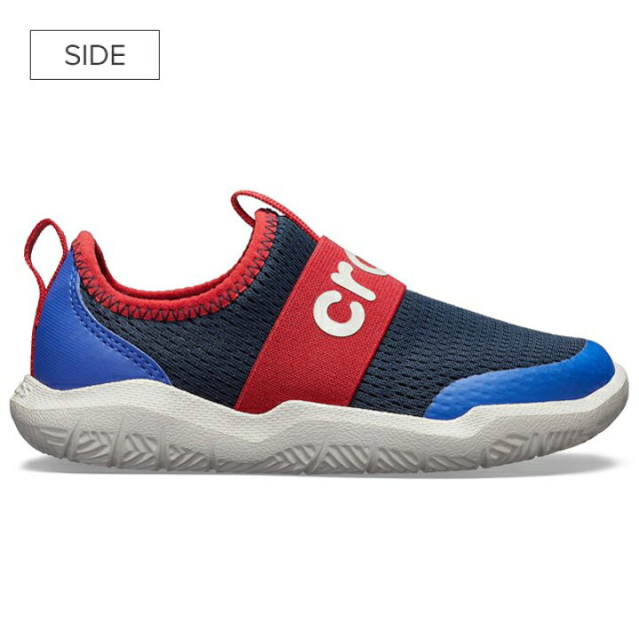 楽天市場 クロックス公式 スウィフトウォーター イージーオン ロゴ シュー キッズ Swiftwater Easy On Logo Shoe Crocs スニーカー スリッポンアウトレット Outlet Pr1 クロックス公式ショップ楽天市場店