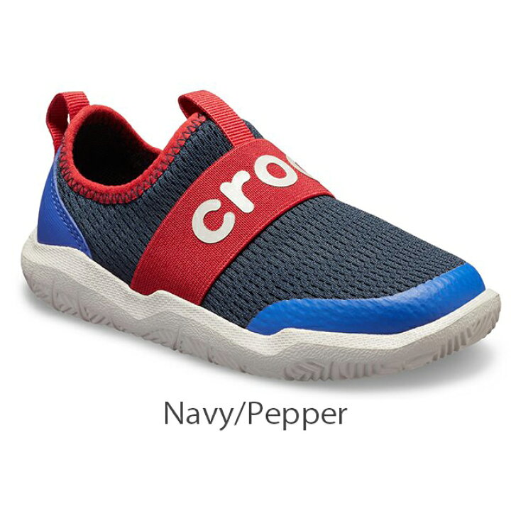楽天市場 クロックス公式 スウィフトウォーター イージーオン ロゴ シュー キッズ Swiftwater Easy On Logo Shoe Crocs スニーカー スリッポンアウトレット Outlet Pr1 クロックス公式ショップ楽天市場店