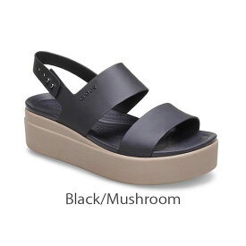【20％OFF！4/24 9:59まで】【クロックス公式】 ブルックリン ロウ ウェッジ ウィメン 4.7cm Brooklyn Low Wedge / crocs レディース サンダル 厚底 旅行 夏 お出かけ リゾート