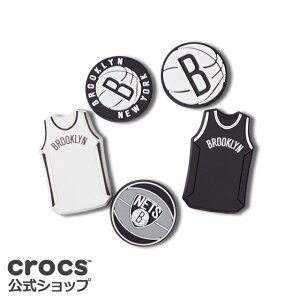 �yP5�{�I4/17 9:59�܂Łz�y�N���b�N�X�����zNBA �u���b�N���� �l�b�c 5 �p�b�N NBA Brooklyn Nets 5 Pack / crocs �W�r�b�c �`���[�� �J�X�^�}�C�Y