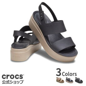 25%OFF~12/11 1:59まで【クロックス公式】 ブルックリン ロウ ウェッジ ウィメン 4.7cm Brooklyn Low Wedge / crocs レディース サンダル 厚底 旅行 夏 お出かけ リゾート