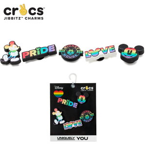 �N���b�N�X CROCS �W�r�b�c jibbitz �V���[�Y�A�N�Z�T���[ �L�����N�^�[ �f�B�Y�j�[ ���C���{�[ �Z���u���[�V���� 5�p�b�N Disney rainbow celebration 5pk �L�����N�^�[ �~�b�L�[ ���C���{�[ ���� �T��