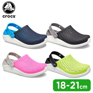 �N���b�N�X �L�b�Y �T���_�� CROCS ���C�g���C�h �N���b�O K Literide Clog K �V���[�Y �q�� �x�r�[ �T�{ �ϐ� �y�� �A�E�g�h�A �����b�N�X ���ɂ��� 207027[C]