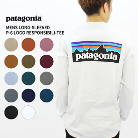 パタゴニア トップス Tシャツ patagonia メンズ ロングスリーブ P-6ロゴ レスポンシビリティー L/SL Mens Long-Sleeved P-6 Logo Responsibili-Tee 長袖 ロンT メンズ 38518