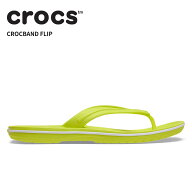 [B]クロックス メンズ レディース サンダル CROCS クロックバンド フリップ Crocband Flip シトラス 1103…