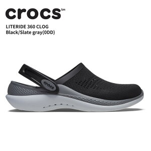 【25%OFF】クロックス メンズ レディース サンダル CROCS ライトライド 360 クロッグ literide 360 clog ブラック/スレートグレー(0DD) 男性 女性 男女 シューズ サボ 耐水 軽量 アウトドア リラックス