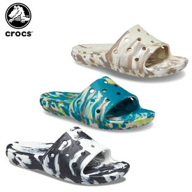 【セール期間中P5倍!】【44％OFF】クロックス(crocs) クラシック クロックス マーブル スライド(classic crocs marblad slide) メンズ/レディース/男性用/女性用/サンダル/シューズ[C/B]