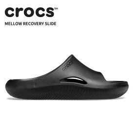 [B]クロックス メンズ レディース サンダル CROCS メロウ リカバリー スライド Mellow Recovery Slide ブラック 208392-001