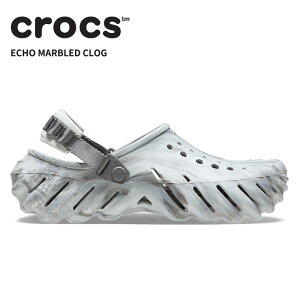 [B]�N���b�N�X �����Y ���f�B�[�X �T���_�� CROCS �G�R�[ �}�[�u�� �N���b�O Echo Marbled Clog ���[�����C�g/�}���` 208454-1nl