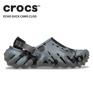 [B]�N���b�N�X �����Y ���f�B�[�X �T���_�� CROCS �G�R�[ �_�b�N �J�� �N���b�O Echo Duck Camo Clog �`���R�[��/�u���b�N 211981-082