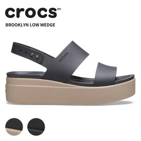 【20%OFF】クロックス レディース サンダル CROCS クロックス ブルックリン ロウ ウェッジ ウィメン crocs brooklyn low wedge w 女性 シューズ 耐水 軽量 アウトドア 厚底 ボリュームソール 206453