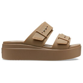 【セール期間中P5倍！】【22％OFF】クロックス(crocs) ブルックリン サンダル ロウ ウェッジ ウィメン(brooklyn sandal low wedge w) レディース/女性用/サンダル/シューズ/厚底[C/B]