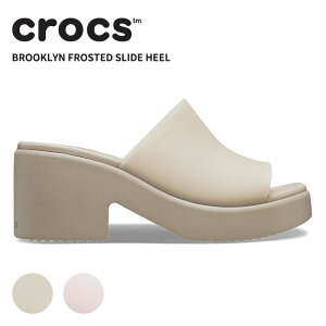 y15%OFFzNbNX fB[X T_ CROCS ubN tXeBh XCh q[ Brooklyn Frosted Slide Heel  EBY V[Y ϐ AEghA  {[\[ Xgb