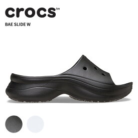 クロックス レディース サンダル CROCS ベイ スライド Bae Slide W 女性 ウィメンズ シューズ スライドサンダル 耐水 アウトドア 厚底 ボリュームソール 211108[C]
