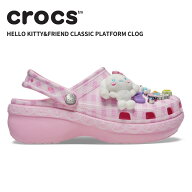 [B]クロックス レディース サンダル CROCS ハローキティ アンド フレンズ クラシック プラットフォーム …