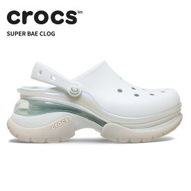 [B]クロックス レディース サンダル CROCS スーパー ベイ クロッグ ウィメン Super Bae Clog W ムーンライト 212811-1nk
