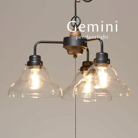 ペンダントライト 【 Gemini / 3灯 】 送料無料 スイッチ LED 照明 電気 和モダン 和風 シンプル 加工 日本製 後藤照明 オーダー ブラック