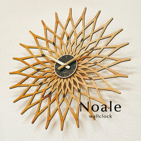 ウォールクロック 【 Noale / ブラック 】 北欧 木製 ウッド アナログ とけい 掛け時計 壁掛け おしゃれ モダン 軽量 シンプル