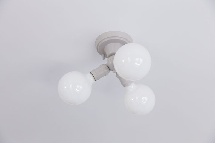 最終値下げ LED電球付き シーリングライト 3灯 シンプル ミニマム 小形