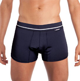 男性用下着 メンズアンダーウェア 送料無料 モスマン MOSMANN LUXE LONG BOXER NAVY SXL