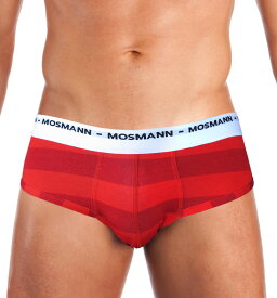 MOSMANN ECO STRIPE RED Brief S/XL　　/12時まで　あす楽対応（土日祝祭日を除く）