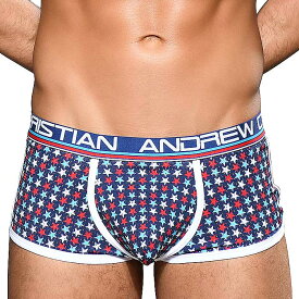 (アンドリュークリスチャン）ANDREW CHRISTIAN Stars Mesh Boxer w Almost Naked XS,S,M,L,XL