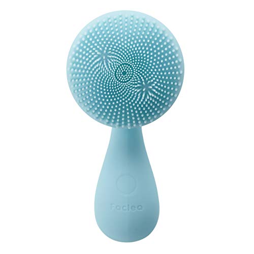 【毛穴すっきり！】Faclea 電動 洗顔ブラシ 音波 磁気 防水 植物性シリコンでお肌にやさしい (フェアリーグリーン)