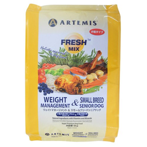 アーテミス Artemis フレッシュミックス ウェイトマネージメントスモールシニアドッグ 豊富な品 6kg SALENEW大人気